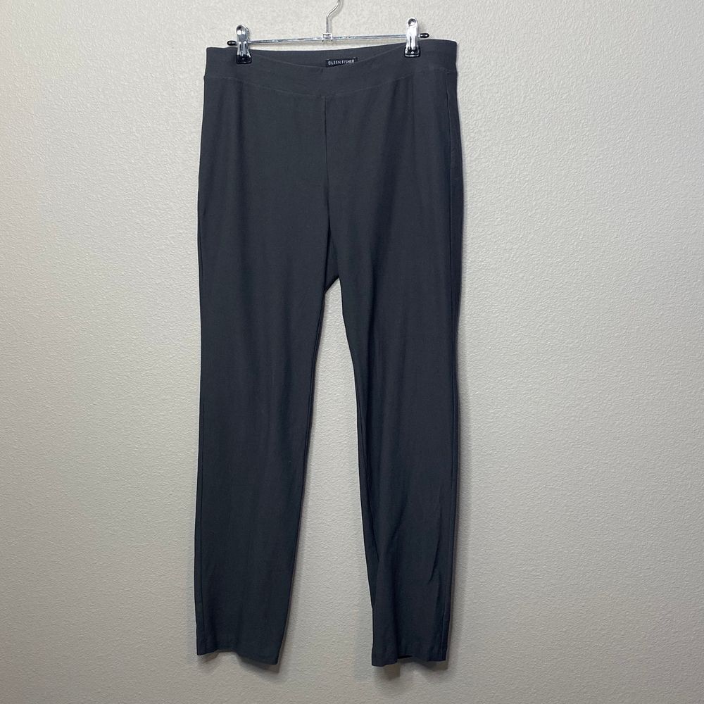 Eileen Fisher Leggings Womens Small Gray Stretch Viscose Blend Pull On Pants - Picture 1 of 7